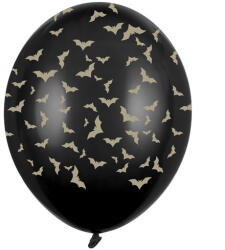  Léggömbök 30 cm, denevérek, pasztell fekete (1 db / 6 db) (SB14P-292-010-6)