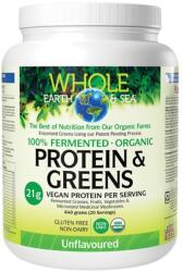 Natural Factors Whole Earth & Sea | 100% Fermented Organic Protein and Greens, Unflavored [640 грама] Неовкусен