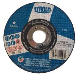 TYROLIT 125x2, 5 41C A30-BF Basic Tyr (Tyrolit Basic 2in1 vágókorong) 12081990