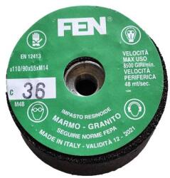 FEN 110/90x55xM14 1C 36 Bakelit MTC FEN (Menetes kúpos fazék alakú bakelit köszörűkorong) FEN 34030030