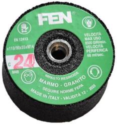 FEN 110/90x55xM14 1C 24 BakMTC FEN (Menetes kúpos fazék alakú bakelit köszörűkorong) FEN 34030029