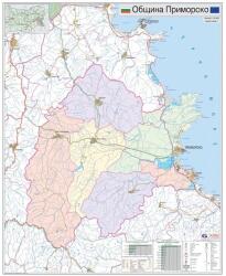 Mapmedia Карта на община Приморско (d111)
