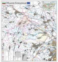 Mapmedia Карта на община Божурище (d168)