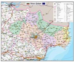 Mapmedia Карта на област Добрич (r116)