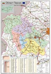 Mapmedia Карта на област Перник (r127)