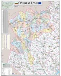 Mapmedia Карта на община Трън (d219)