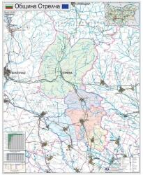 Mapmedia Карта на община Стрелча (d216)
