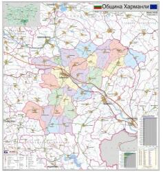 Mapmedia Карта на община Харманли (d197)