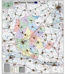 Mapmedia Карта на община Чирпан (d189)