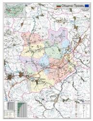 Mapmedia Карта на община Правец (d203)