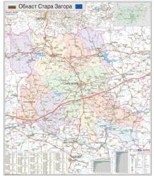 Mapmedia Карта на област Стара Загора (r127a)