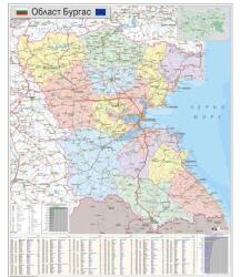 Mapmedia Карта на област Бургас (r108)