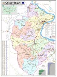 Mapmedia Карта на област Видин (r104)