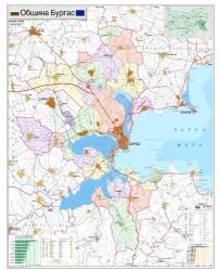 Mapmedia Карта на община Бургас (d101)