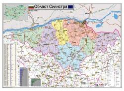 Mapmedia Карта на област Силистра (r111)