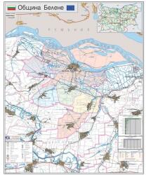 Mapmedia Карта на община Белене (d161)