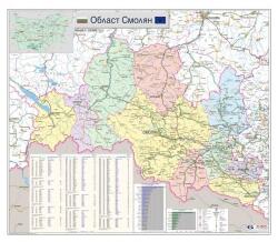 Mapmedia Карта на област Смолян (r125)