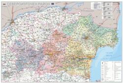 Mapmedia Карта на Североизточен район (b203)