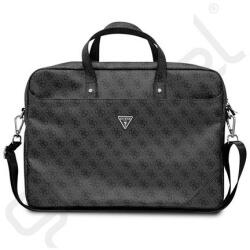 CG Mobile GUESS 4G TRIANGLE LAPTOP/NOTEBOOK táska (univerzális, ECO bőr hatású, vállpánt, 15-16" méret) FEKETE