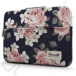 Silverline CANVASLIFE LAPTOP táska (univerzális, 13 - 14", virág) SÖTÉTKÉK