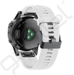 Silverline Pótszíj (egyedi méret, 22mm, szilikon, rombusz, QuickFit csatlakozás) FEHÉR
