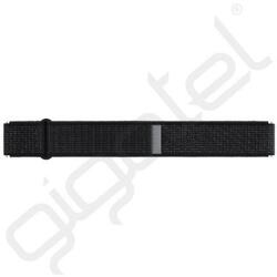 Samsung pótszíj (egyedi méret, M/L méret, textil, prémium) FEKETE