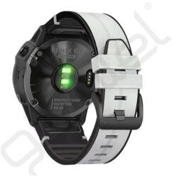 Silverline Pótszíj (egyedi méret, 22mm, bőr hatású, QuickFit csatlakozás) VILÁGOSSZÜRKE