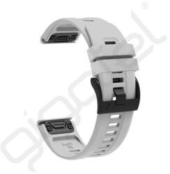 Silverline Pótszíj (egyedi méret, 26mm, szilikon, QuickFit csatlakozás) SZÜRKE