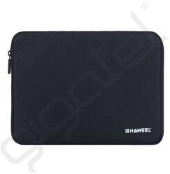 HAWEEL tok álló, textil (univerzális, ütésálló belső réteg, cipzáras, légáteresztő, 7.9" méret) FEKETE