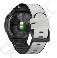 Silverline Pótszíj (egyedi méret, 26mm, bőr hatású, QuickFit csatlakozás) VILÁGOSSZÜRKE