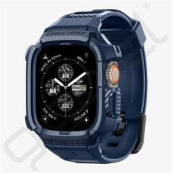 Spigen RUGGED ARMOR PRO pótszíj (egyedi méret, szilikon, ütésállóság + szilikon keret) SÖTÉTKÉK