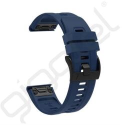 Silverline Pótszíj (egyedi méret, 26mm, szilikon, QuickFit csatlakozás) SÖTÉTKÉK