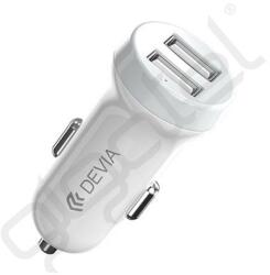 DEVIA SMART SERIES autós töltő 2 USB aljzat (15W) FEHÉR
