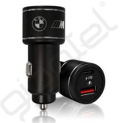 CG MOBILE BMW M autós töltő USB+Type-C aljzat (20W, PD gyorstöltő 3.0) FEKETE