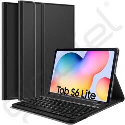 Silverline Tok álló, bőr hatású (FLIP, bluetooth billentyűzet, asztali tartó, QWERTY, GP-FBP615TG kompatibilis) FEKETE