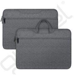 Dux Ducis LBTC kézitáska álló LAPTOP/NOTEBOOK/TABLET (univerzális, textil, kézpánt, 14-15.4" méret) SÖTÉTSZÜRKE