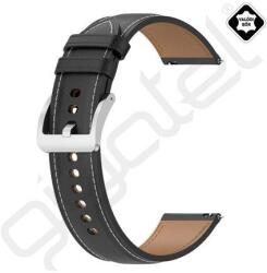 Silverline Pótszíj (univerzális, 22mm, valódi bőr) FEKETE