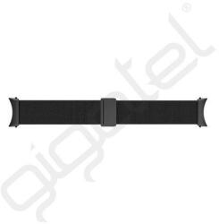 Designed for samsung pótszíj (egyedi méret, M/L méret, alumínium, állítható, milánói) FEKETE