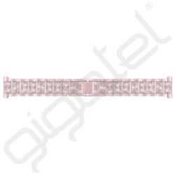 Silverline Pótszíj (univerzális, 22mm, rozsdamentes acél, strasszkő) ROZÉARANY