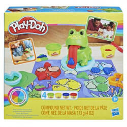 Hasbro Play-Doh: békák és színek kezdőkészlet 4db gyurmával (F69265L0)