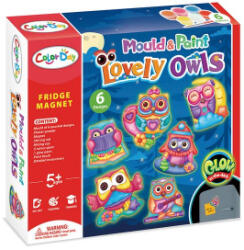 Man Yuk Toys Sötétben világító hűtőmágneskészítő szett - Baglyok (8546) (8546)