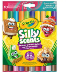Crayola Silly Scents: kétoldalú, tompahegyű filctoll készlet 10db (58-8344)