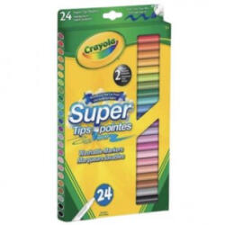 Crayola Crayola: Lemosható, vékonyhegyű filctoll készlet, 24 db-os (7551) - aqua