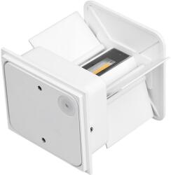 Techstar Aplica LED De Perete Interior/Exterior Techstar® tip Cub, Putere 6W, Culoare Lumina 3000K, 1100 Lm, 10x10 Cm, IP 65, Alb (SKU2839)