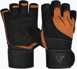 RDX L4 Open Finger Micro Plus Gym tan/fekete edző kesztyű