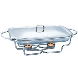 KingHoff Съд за топло сервиране Kinghoff KH 1410, 3 л, стъкло, инокс (KH 1410)