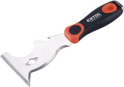 EXTOL spakli, Multifunkciós, üthető; 7, 5 cm, inox, két komponenses műanyag nyél (tisztító)