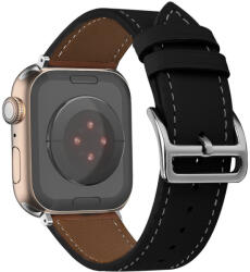 Bőr szíj Apple Watch 38/40/41 design 1 fekete