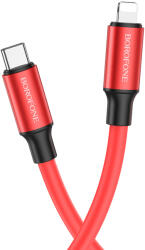 BOROFONE Kábel BX82 Bountiful - Type C to Lightning - PD 20W 1 méter piros
