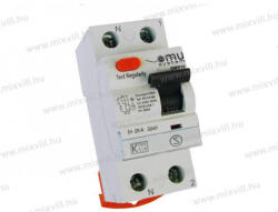 OMU system OMR10 2 pólusú 25A 300mA FI relé "AC" típus 10kA OMR10202503 (OMR10202503)